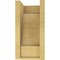 Ekena Millwork 6"W x 6"D x 12"H Wide Newport Rough Cedar Woodgrain TimberThane Corbel, Primed Tan CORUR06X06X12NEWRCPR - alternate 4